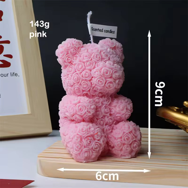 les bougies d'animaux en fleur