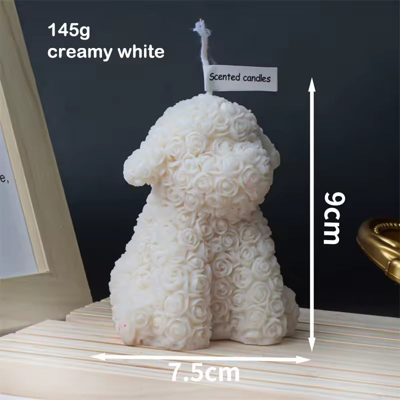 les bougies d'animaux en fleur