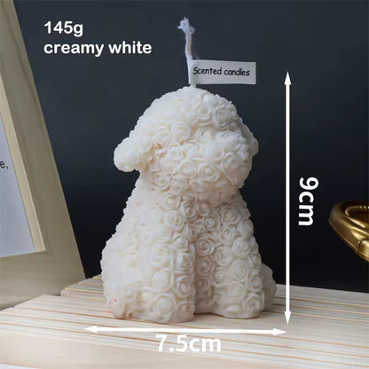 les bougies d'animaux en fleur