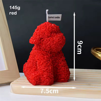 les bougies d'animaux en fleur