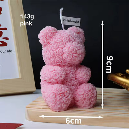 les bougies d'animaux en fleur