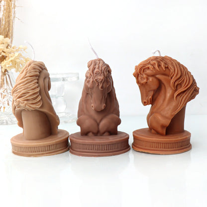 Home Fragrance Decorations Custom Horse Shape Scented Candle Wholesale Vendors Funny Animal Shape Candles