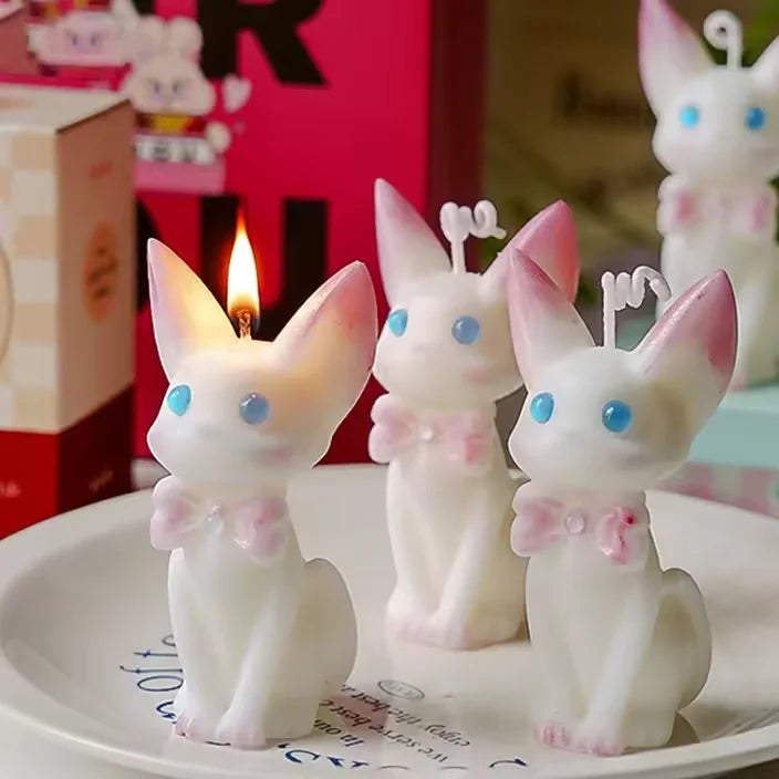 Animal Modeling Beeswax Scented Candle Cat Style Scented Candle Festival Gifts for Guests