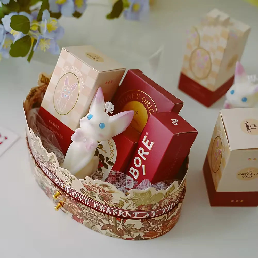 Animal Modeling Beeswax Scented Candle Cat Style Scented Candle Festival Gifts for Guests