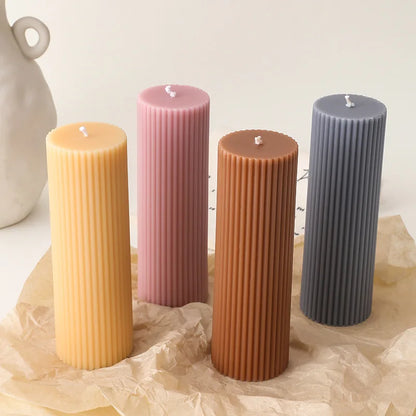 Pillar Candle Creative Handmade Soy Wax Wedding Decoration Geometric Candle Luxury Cheap Pillar Candle